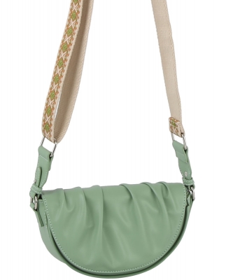 Fashion Half Moon Guitar Strap Crossbody Bag DX-0199 MINT